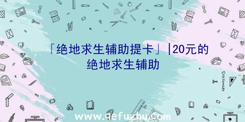 「绝地求生辅助提卡」|20元的绝地求生辅助